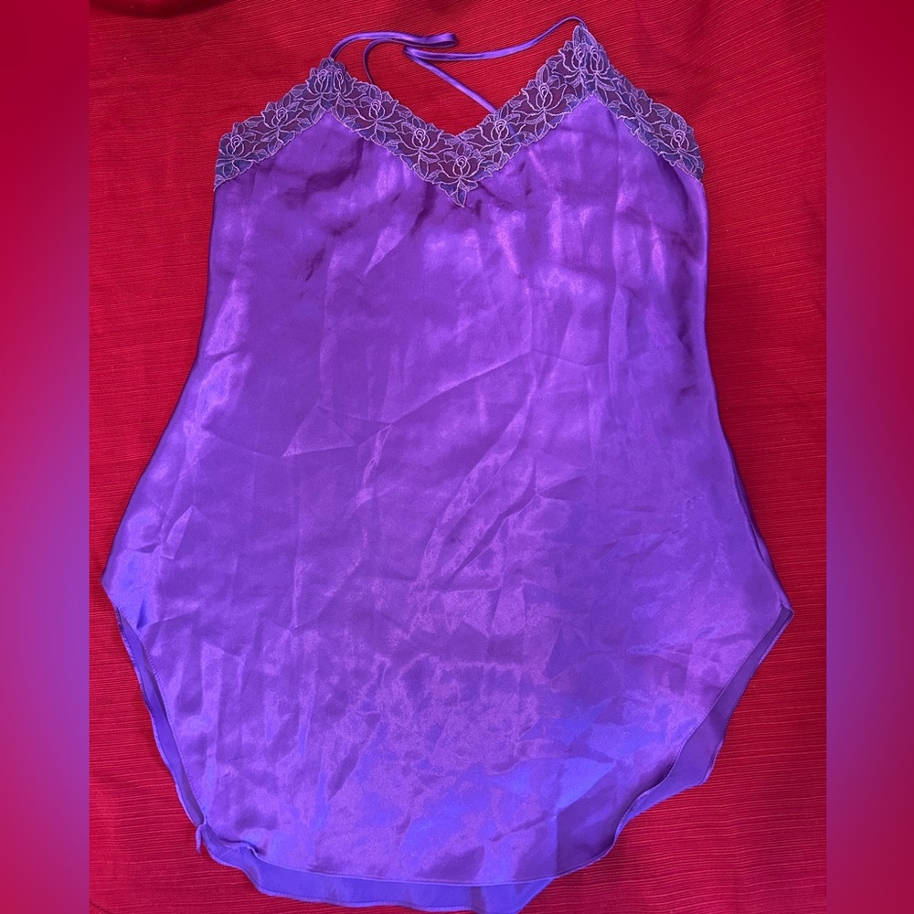 Victoria’s Secret purple slip dress gold label